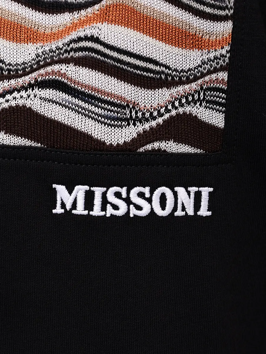 Футболка хлопковая MISSONI DS25WL06-BJ00PJ S91QR Черный  Фото 6
