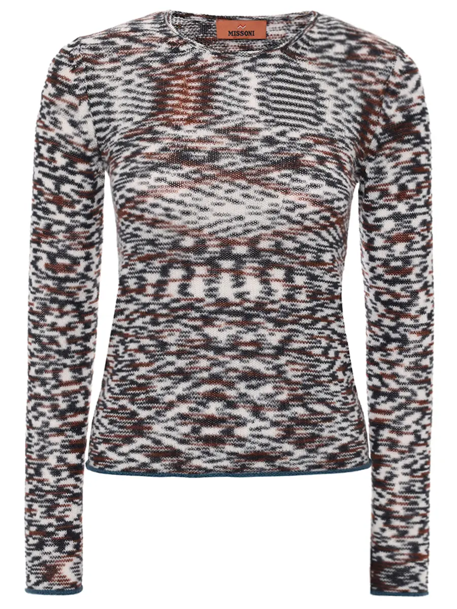 Джемпер кашемировый MISSONI DS25WN0L-BK01C9 FM13X Мультиколор 