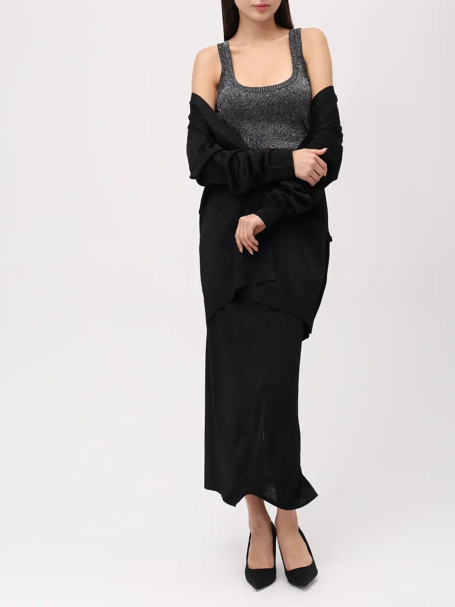 Юбка из вискозы MISSONI DS25WH00-BK01BY L905E Черный  Фото 2