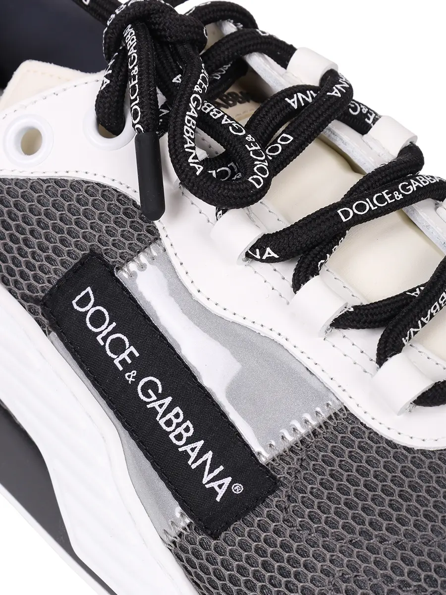 Кроссовки комбинированные NS1 DOLCE & GABBANA CS1769 AJ968 8C717 Серый  Фото 5