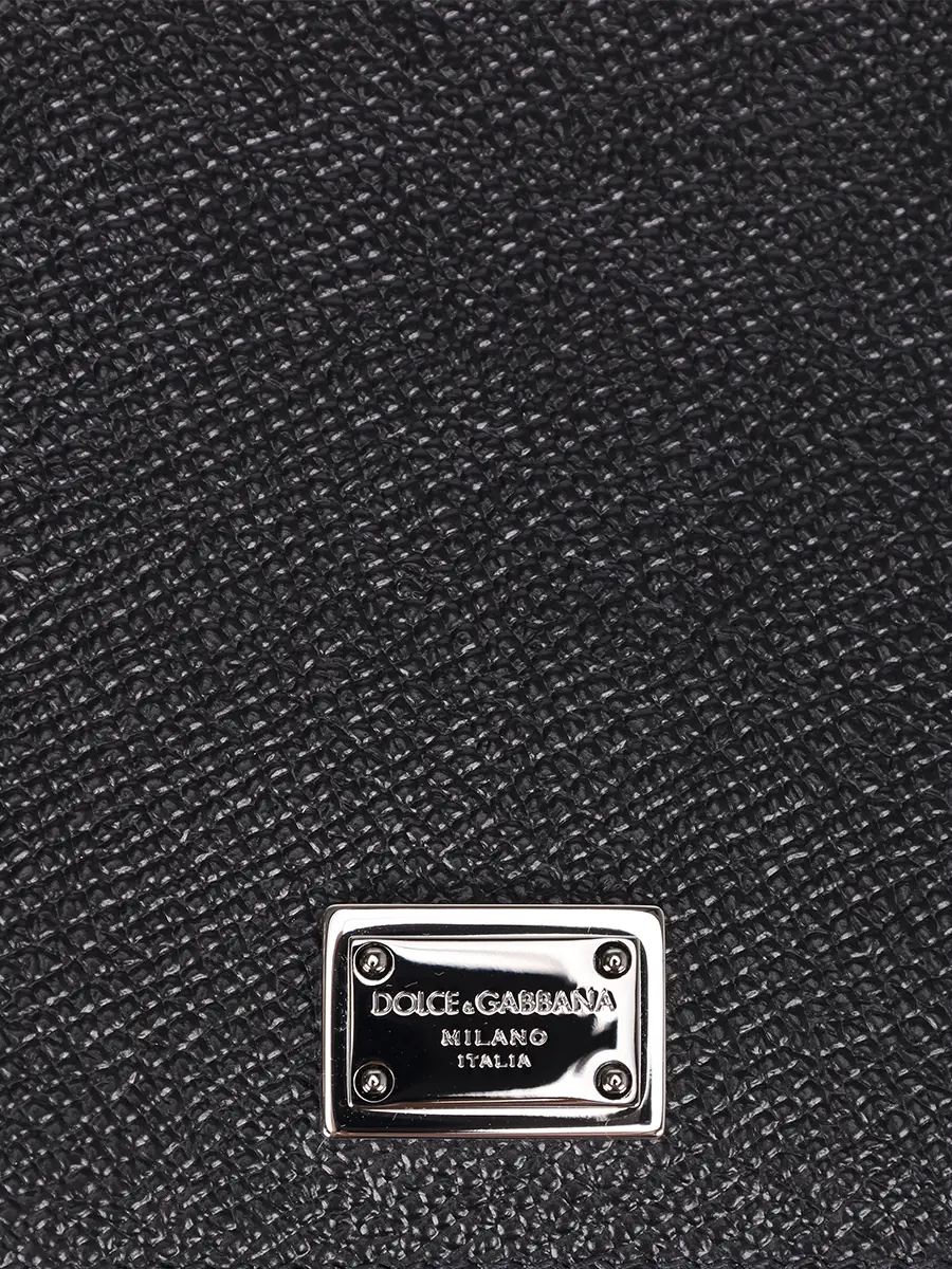 Обложка для документов кожаная DOLCE & GABBANA BP2215 AG219 80999 Черный  Фото 4