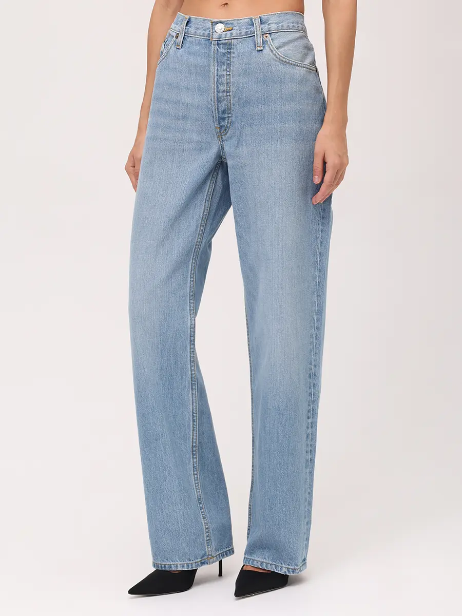 Джинсы хлопковые REDONE 148-03WLOSLNG/A Голубой  Фото 4