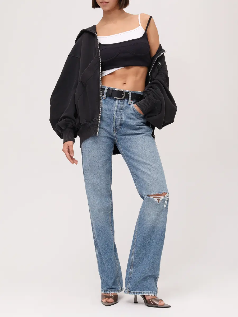 Джинсы хлопковые REDONE 147-3WHRL/A Голубой  Фото 2