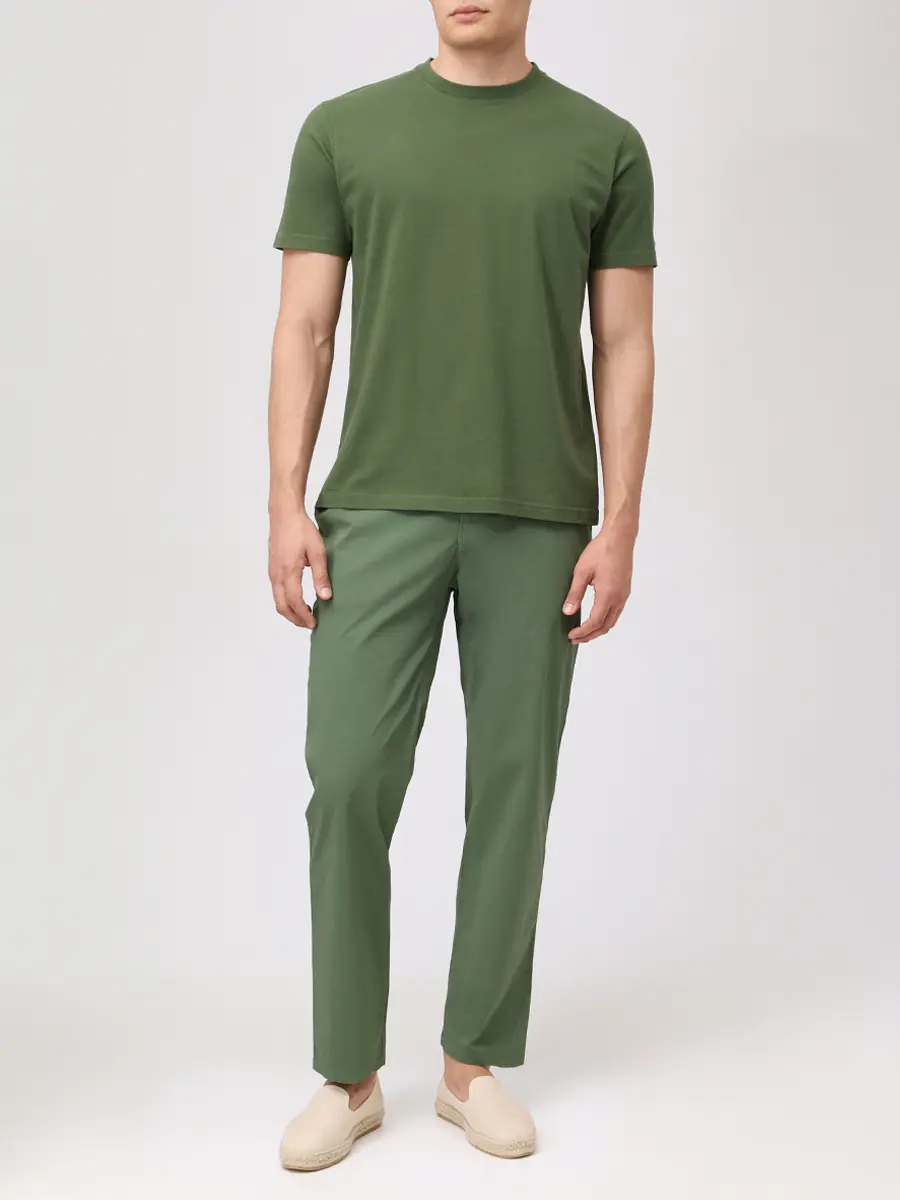 Футболка хлопковая MC2 SAINT BARTH DOVER L - SB 52 EMB Зеленый  Фото 2