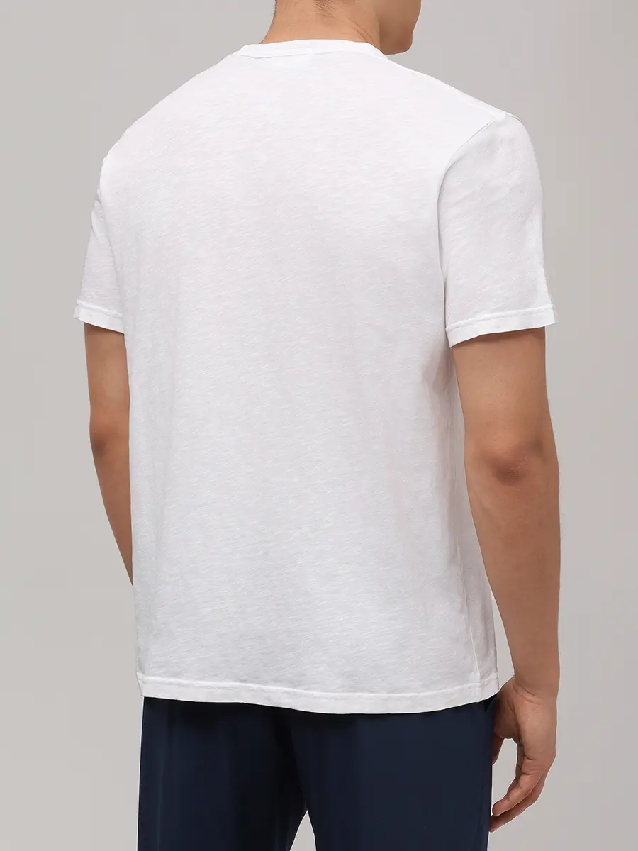 Футболка хлопковая MC2 SAINT BARTH PRESIDENT - 01N WHITE Белый  Фото 3