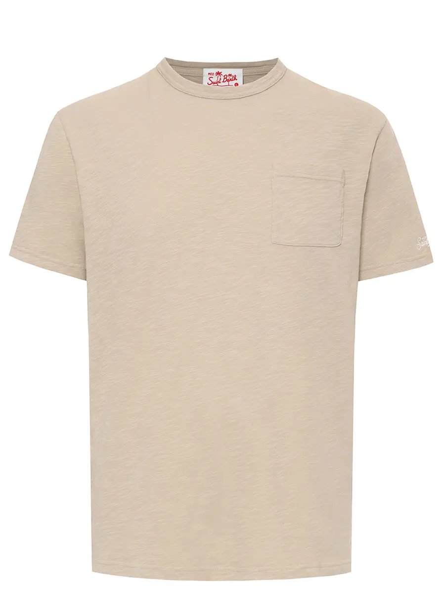 Футболка хлопковая MC2 SAINT BARTH PRESIDENT - 10H GRAIN Бежевый 