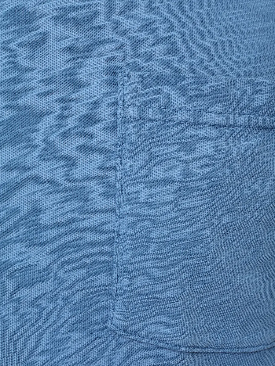 Футболка хлопковая MC2 SAINT BARTH PRESIDENT - 33 DUSTY BLUE Голубой  Фото 6