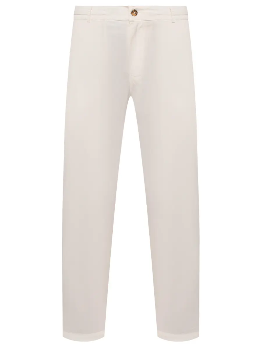 Брюки хлопковые MC2 SAINT BARTH CALAIS - COTTON 01 WHITE Белый 