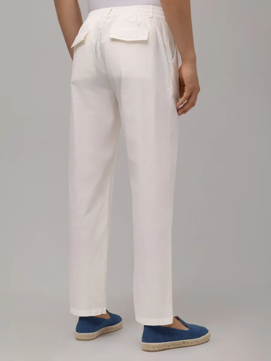 Брюки хлопковые MC2 SAINT BARTH CALAIS - COTTON 01 WHITE Белый  Фото 3