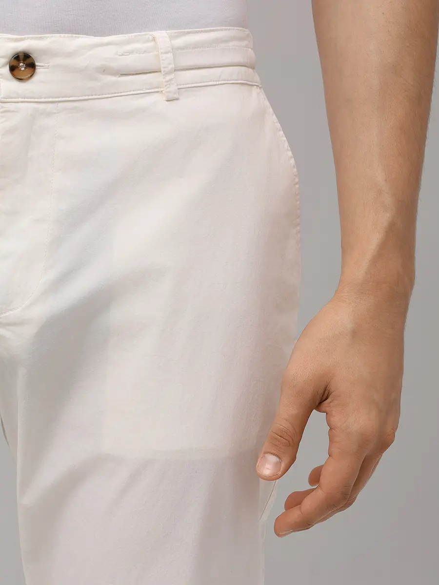 Брюки хлопковые MC2 SAINT BARTH CALAIS - COTTON 01 WHITE Белый  Фото 5