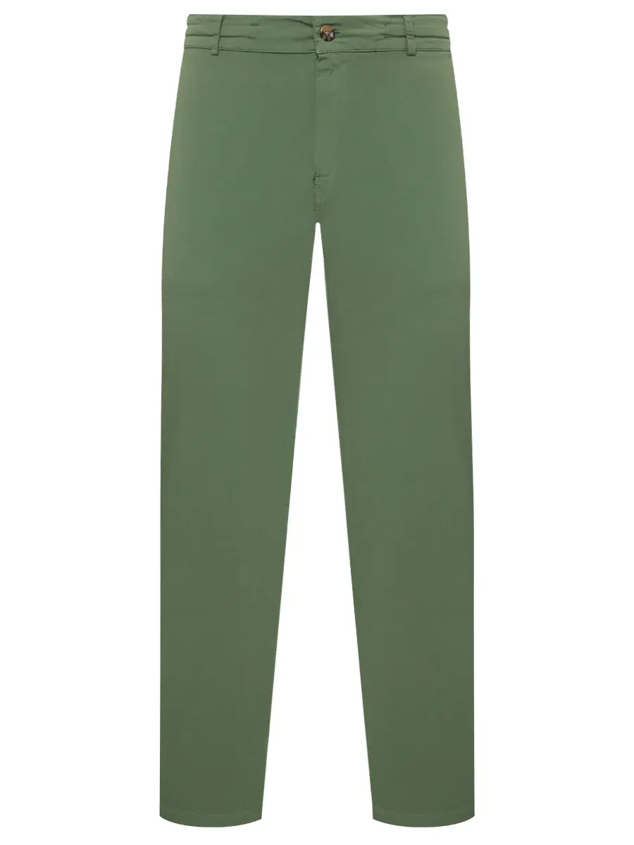 Брюки хлопковые MC2 SAINT BARTH CALAIS - COTTON 52 MILITARY Зеленый 
