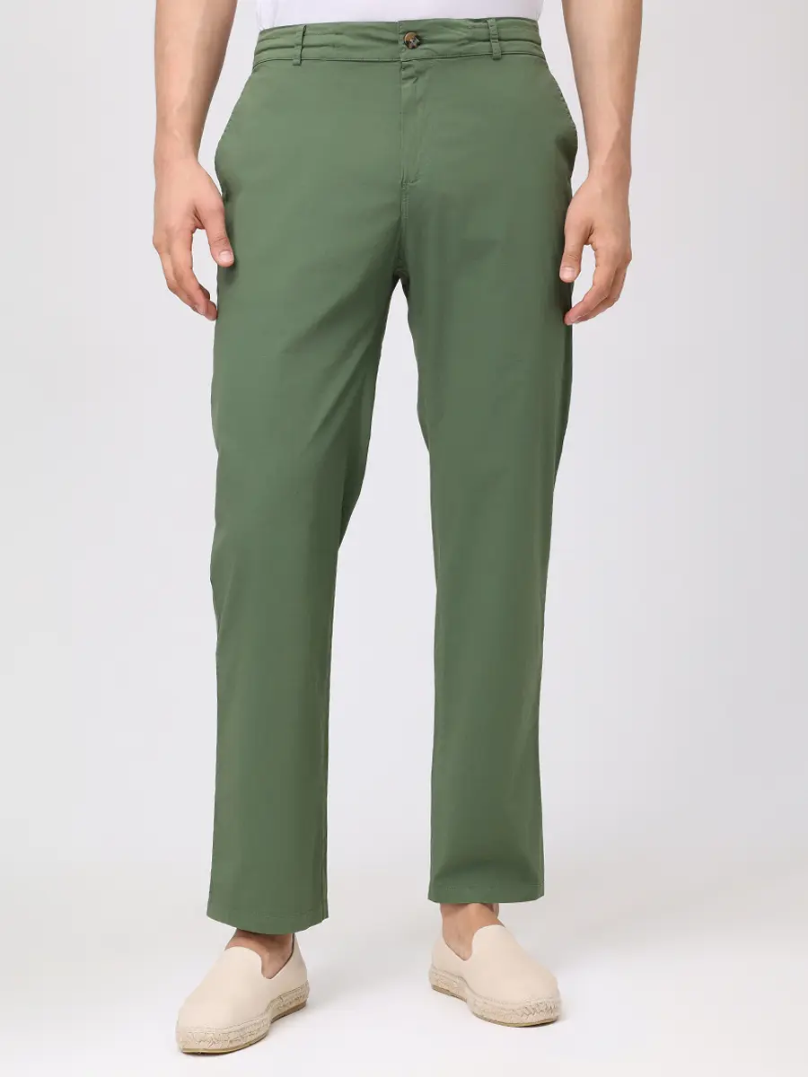 Брюки хлопковые MC2 SAINT BARTH CALAIS - COTTON 52 MILITARY Зеленый  Фото 4