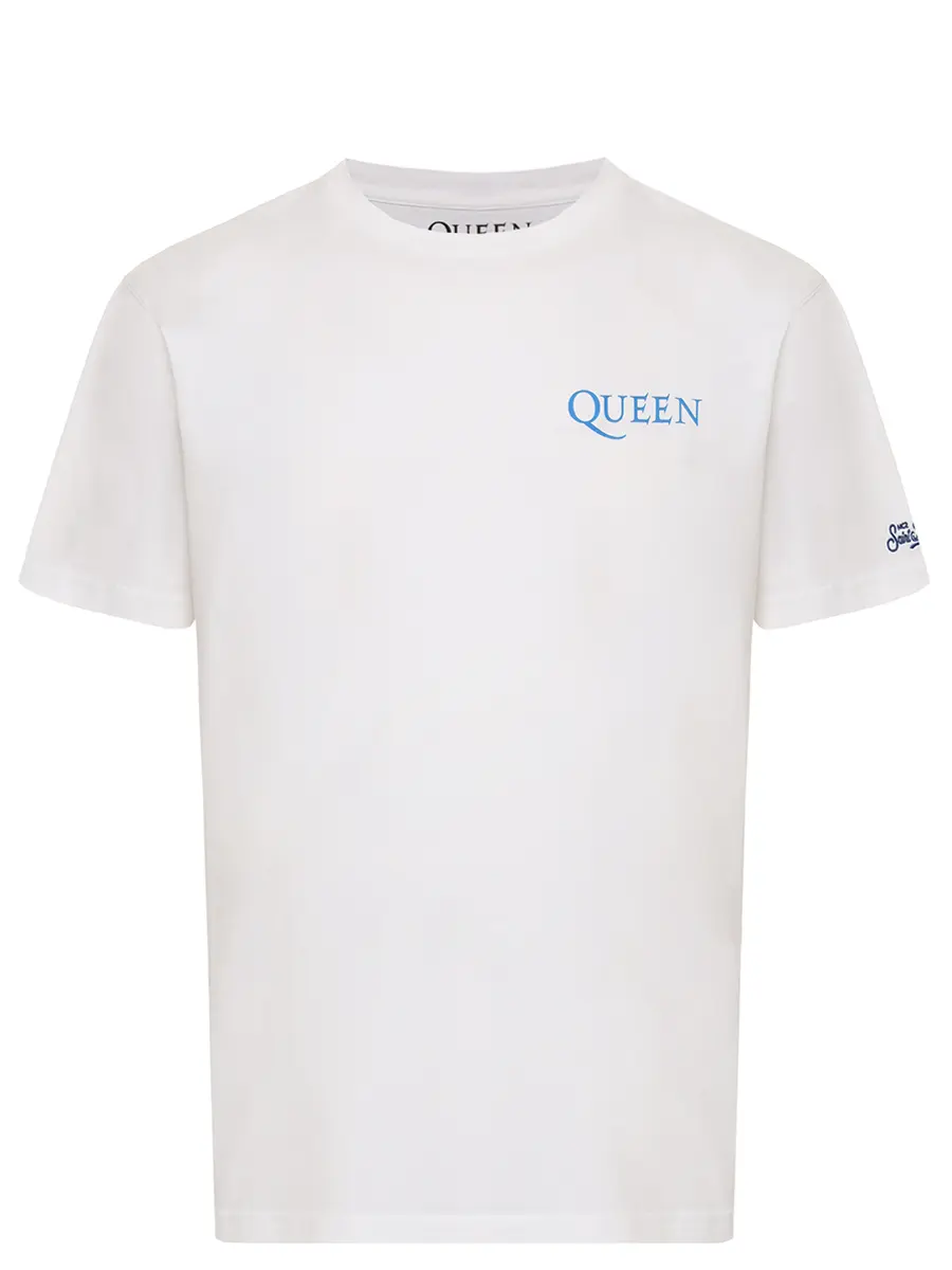 Футболка хлопковая MC2 SAINT BARTH TSHIRT MAN - QUEEN CREST 01N Белый 