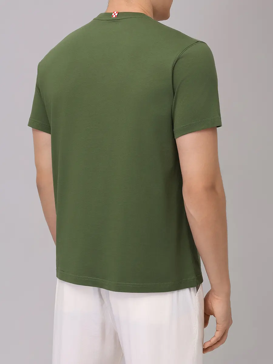 Футболка хлопковая MC2 SAINT BARTH TSHIRT MAN - BOXING BARTH 52 Зеленый  Фото 3