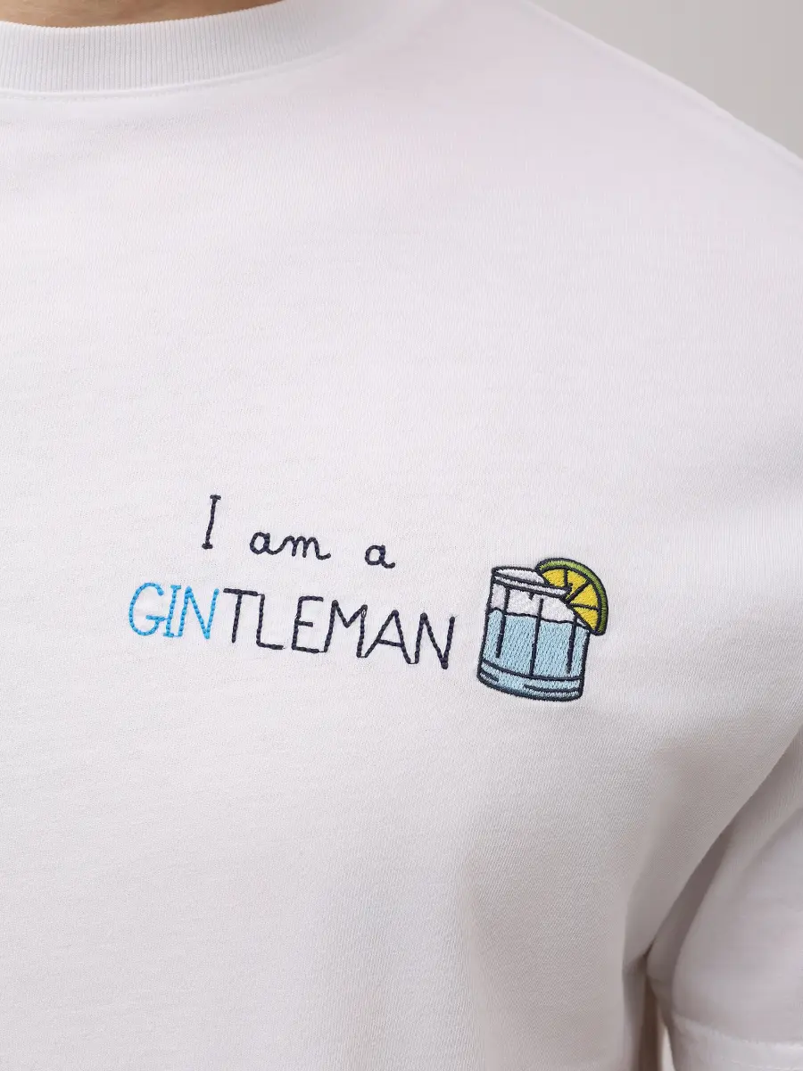 Футболка хлопковая MC2 SAINT BARTH PORTOFINO - GINTLEMAN 01N EMB Белый  Фото 5