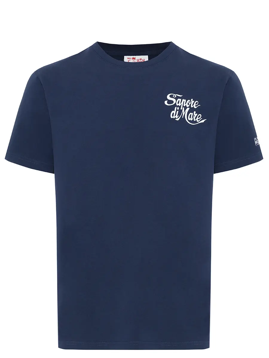 Футболка хлопковая MC2 SAINT BARTH TSHIRT MAN - SAPORE DI MARE 61 Принт 