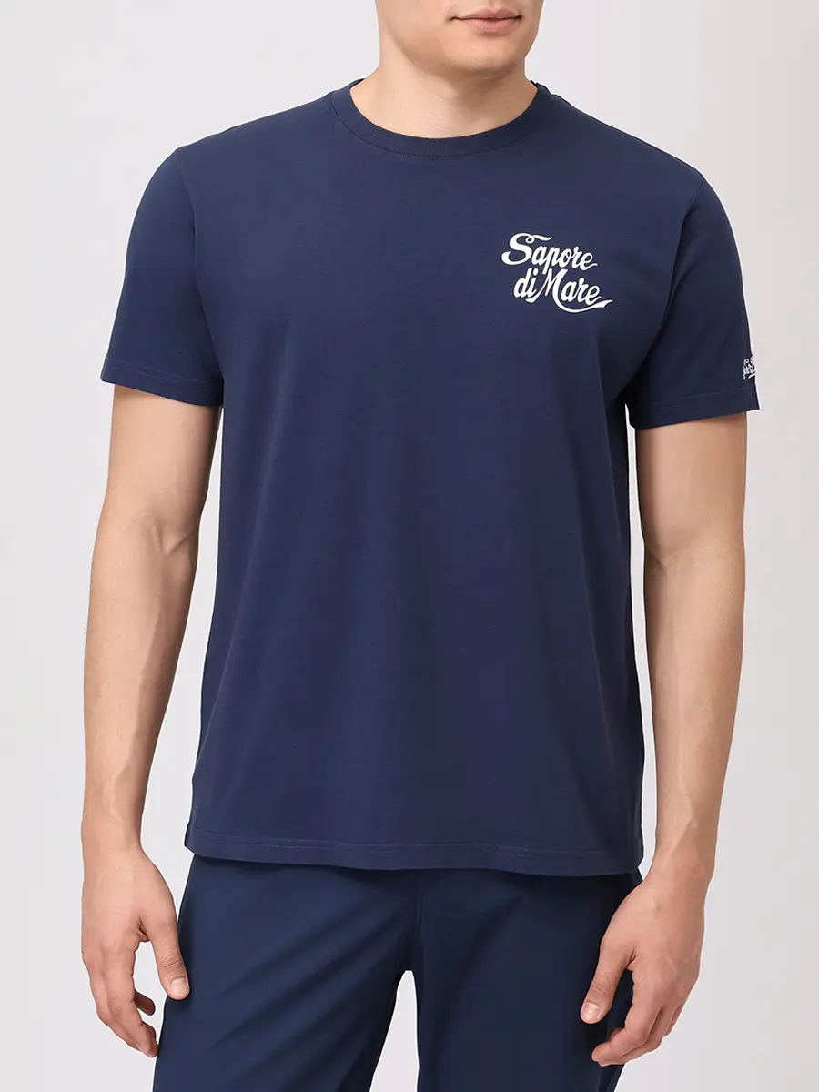 Футболка хлопковая MC2 SAINT BARTH TSHIRT MAN - SAPORE DI MARE 61 Принт  Фото 4