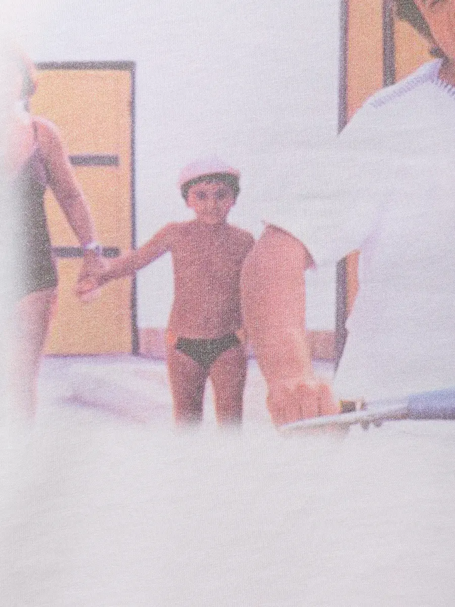 Футболка хлопковая MC2 SAINT BARTH TSHIRT MAN - SAPORE SCOOTER 01N EMB Белый  Фото 6