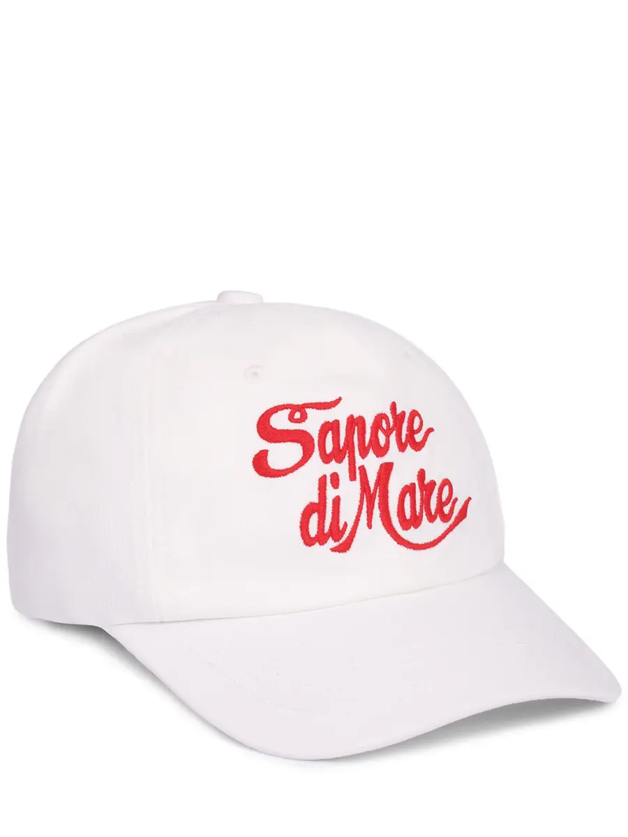 Бейсболка хлопковая MC2 SAINT BARTH BASEBALL N - SAPORE DI MARE MINI LOGO 01 EMB Белый 