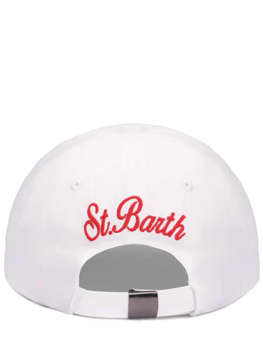 Бейсболка хлопковая MC2 SAINT BARTH BASEBALL N - SAPORE DI MARE MINI LOGO 01 EMB Белый  Фото 2
