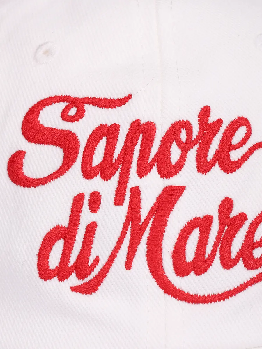 Бейсболка хлопковая MC2 SAINT BARTH BASEBALL N - SAPORE DI MARE MINI LOGO 01 EMB Белый  Фото 3