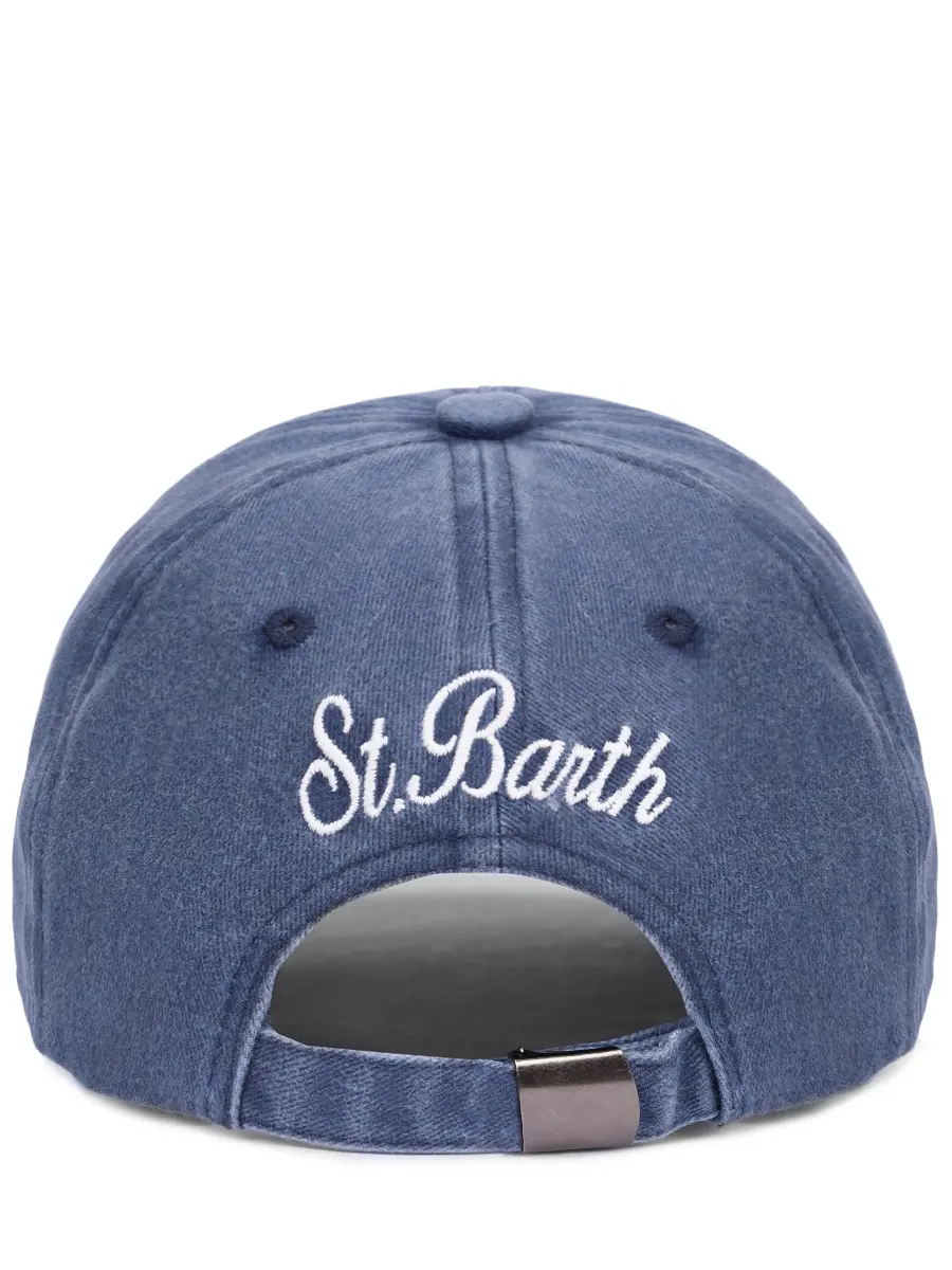 Бейсболка хлопковая MC2 SAINT BARTH DAVIS N - DENIM GINTLEMAN 61 EMB Деним  Фото 2