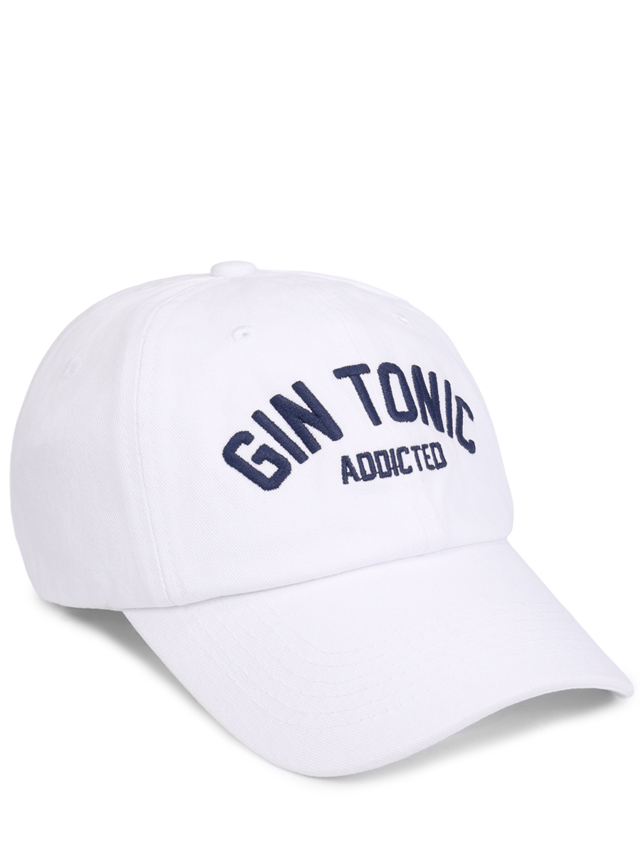 Бейсболка хлопковая MC2 SAINT BARTH DAVIS N - DENIM GIN TONIC 10 EMB Белый 