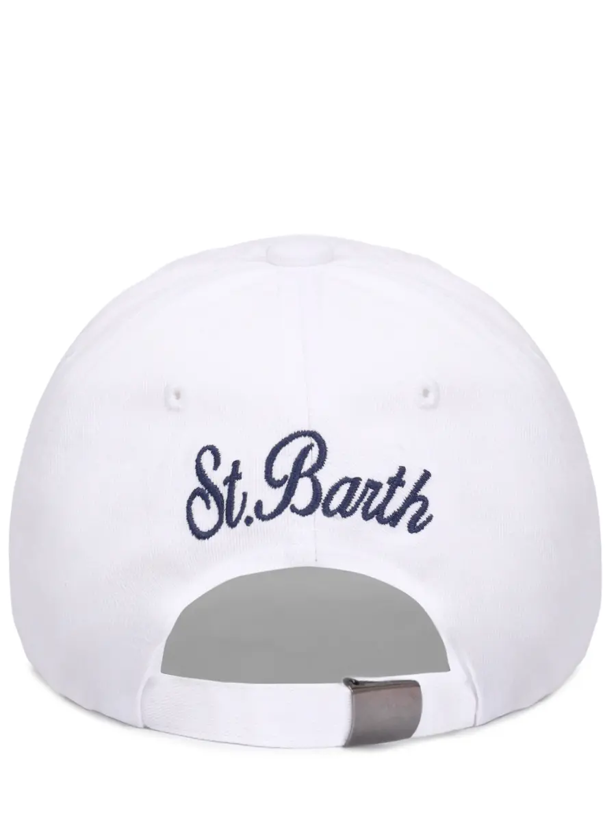 Бейсболка хлопковая MC2 SAINT BARTH DAVIS N - DENIM GIN TONIC 10 EMB Белый  Фото 2