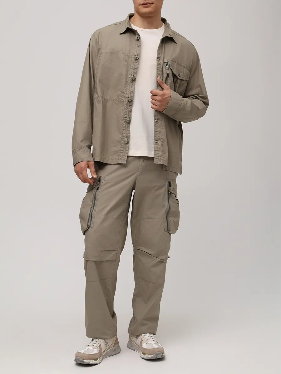 

Лонгслив хлопковый, Кремовый, 25WMPMTSEY28/0748