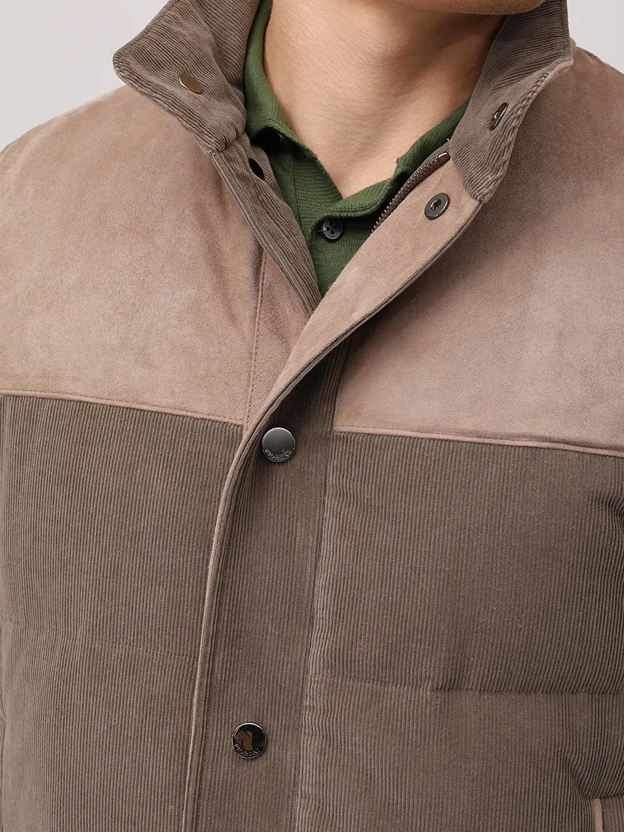 Жилет стеганый FIORONI CASHMERE MTX31019E1 0002 Бежевый  Фото 5