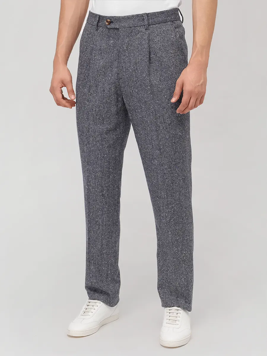 Костюм шерстяной BRUNELLO CUCINELLI MV417LDWH C1020 Синий  Фото 8