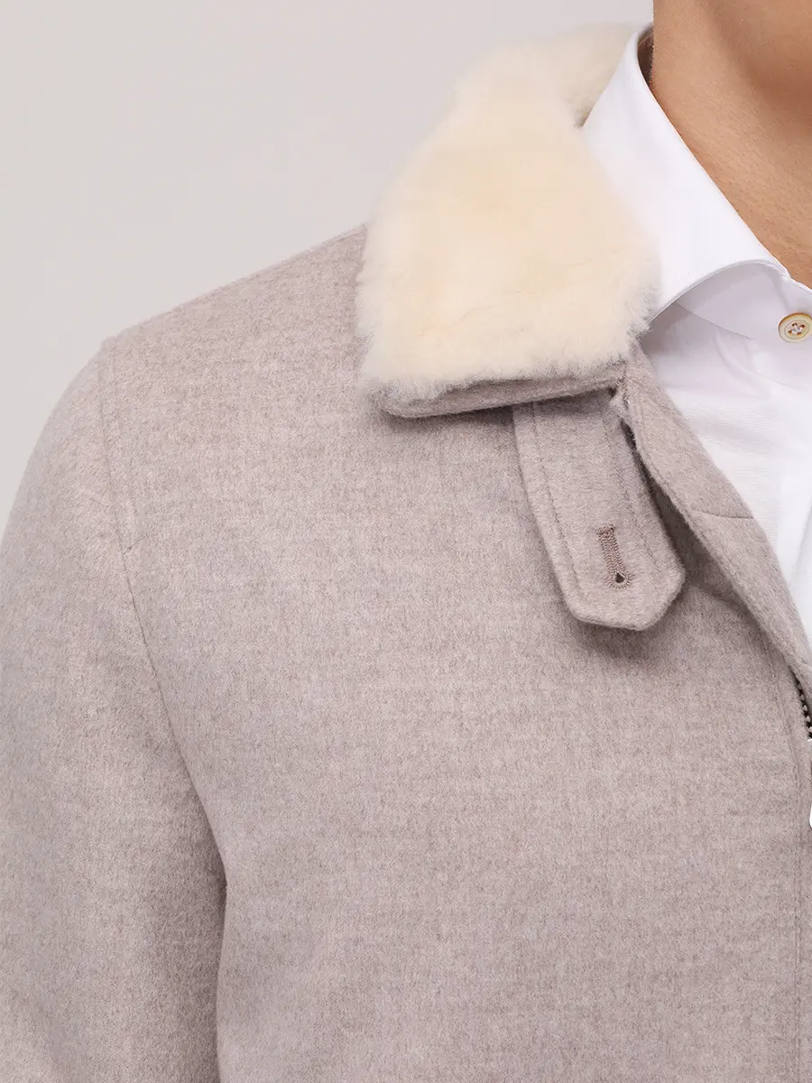 Бомбер кашемировый BRUNELLO CUCINELLI MM4006889 CBR04 Бежевый  Фото 5