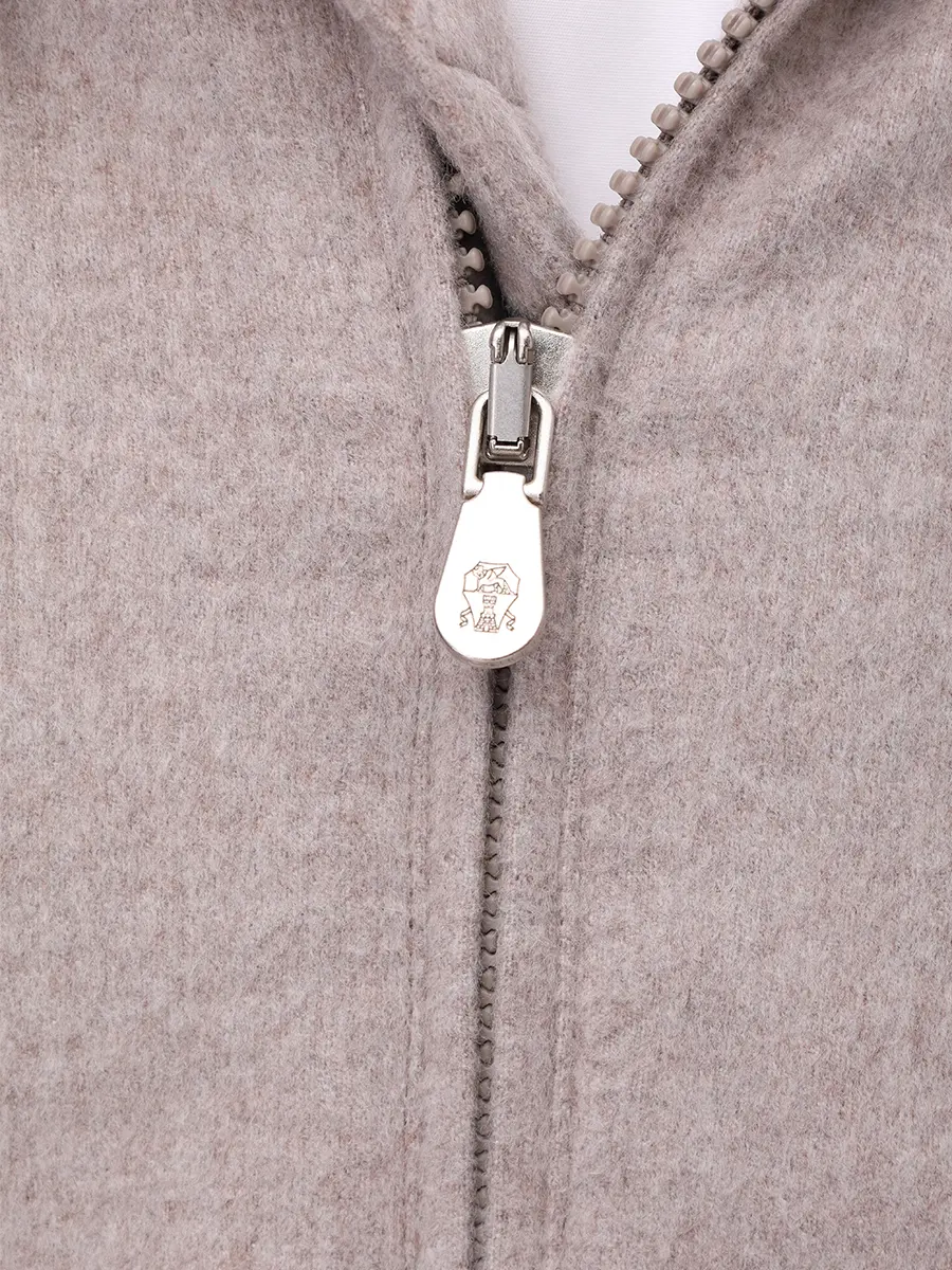 Бомбер кашемировый BRUNELLO CUCINELLI MM4006889 CBR04 Бежевый  Фото 6