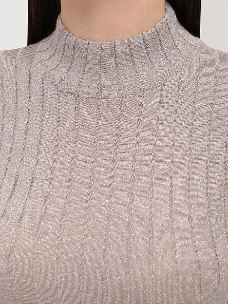 Водолазка из кашемира и шелка BRUNELLO CUCINELLI M41862204P C9729 Серый  Фото 5