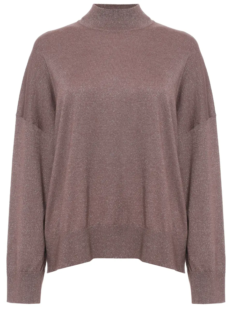 

Джемпер из кашемира и шелка, Коричневый, M41848604P C4272