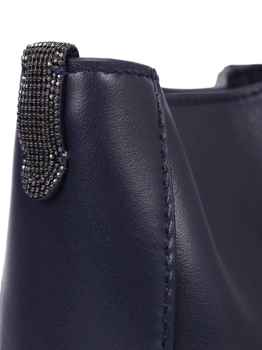 Сумка кожаная BRUNELLO CUCINELLI MWTKD2739P C8901 Темно- Синий  Фото 5