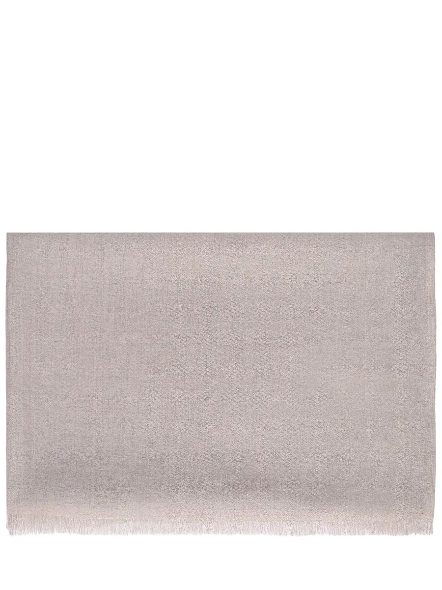 Шарф из кашемира и шелка BRUNELLO CUCINELLI MSCDAR097P C9729 Бежевый 