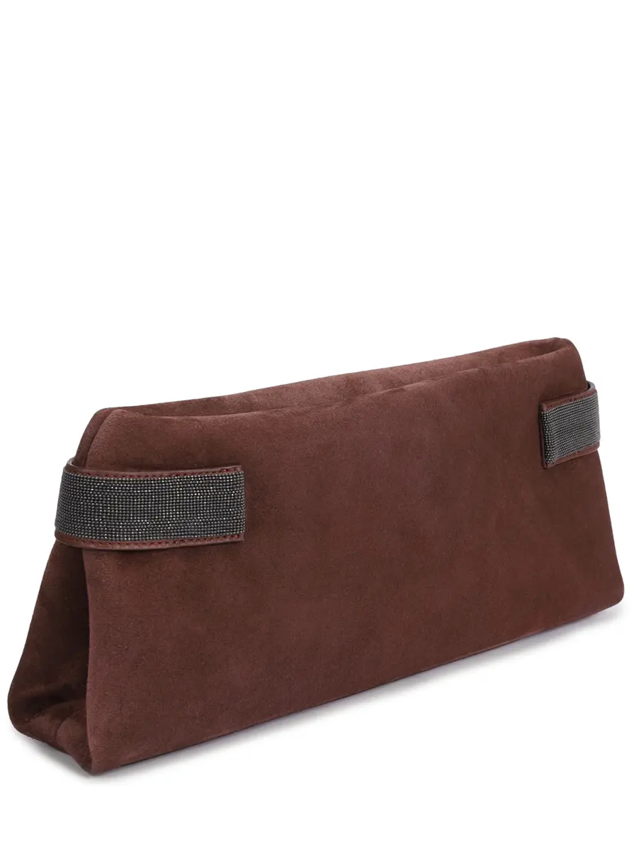 Сумка замшевая BRUNELLO CUCINELLI MBDLD2746P C4181 Бордовый  Фото 3