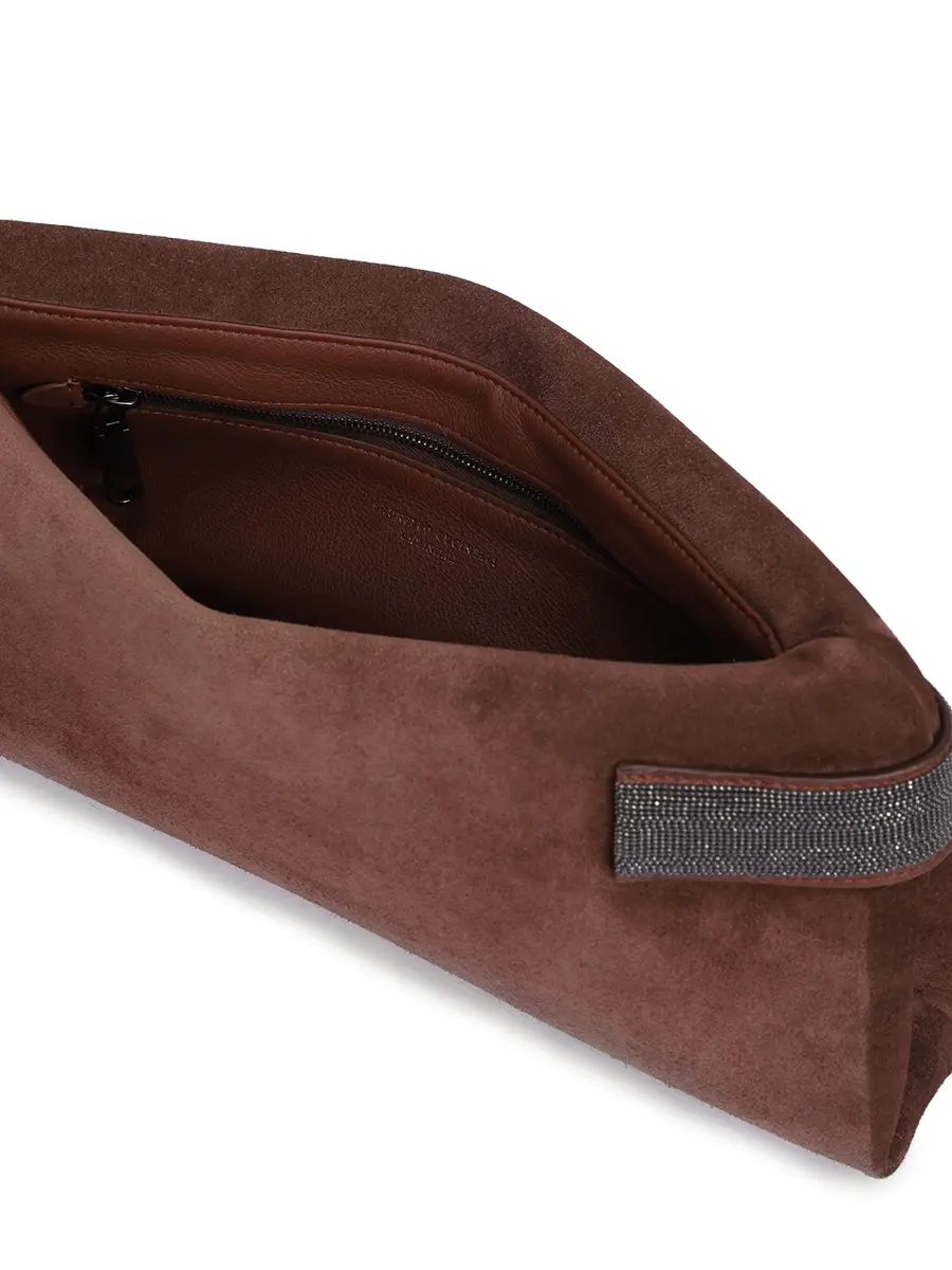 Сумка замшевая BRUNELLO CUCINELLI MBDLD2746P C4181 Бордовый  Фото 4