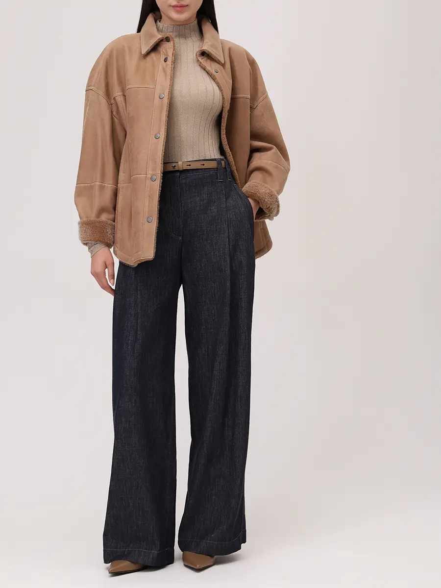 Джинсы хлопковые BRUNELLO CUCINELLI MP125P5759 C001 Синий  Фото 2