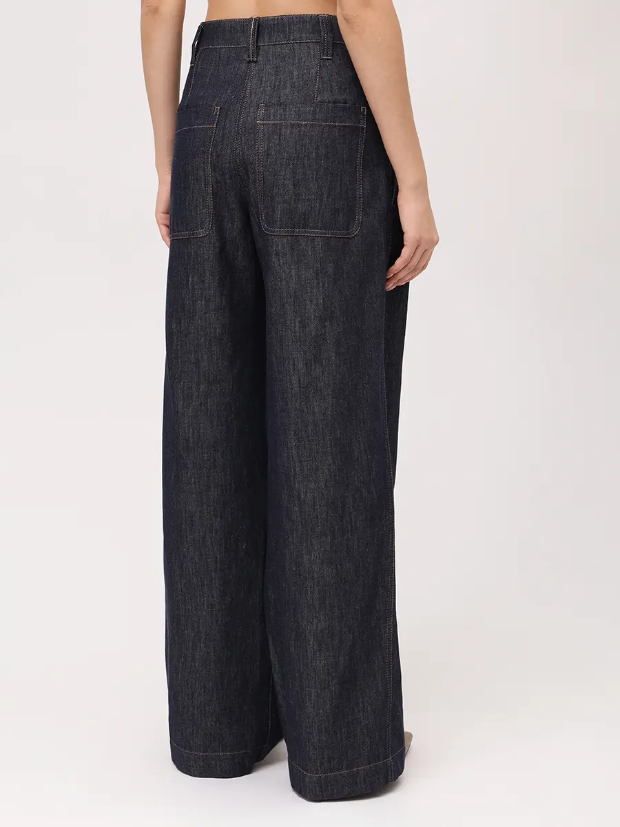 Джинсы хлопковые BRUNELLO CUCINELLI MP125P5759 C001 Синий  Фото 3