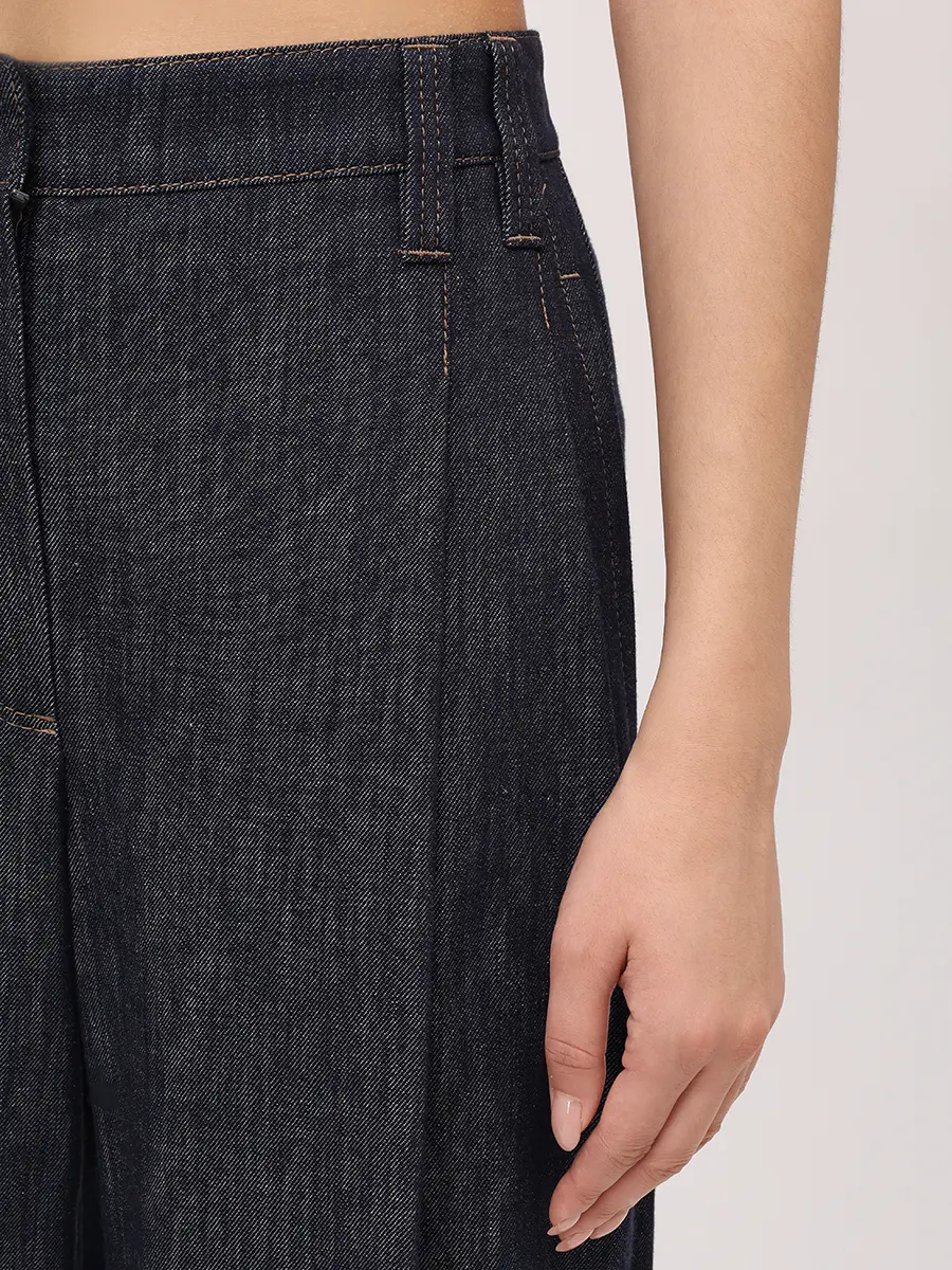 Джинсы хлопковые BRUNELLO CUCINELLI MP125P5759 C001 Синий  Фото 6