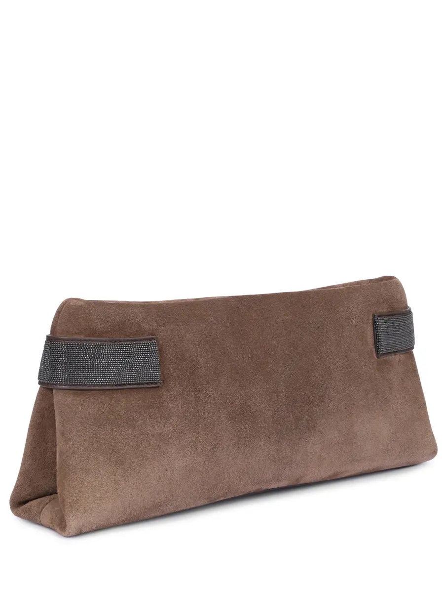 Клатч замшевый BRUNELLO CUCINELLI MBDLD2747P C8769 Коричневый  Фото 3