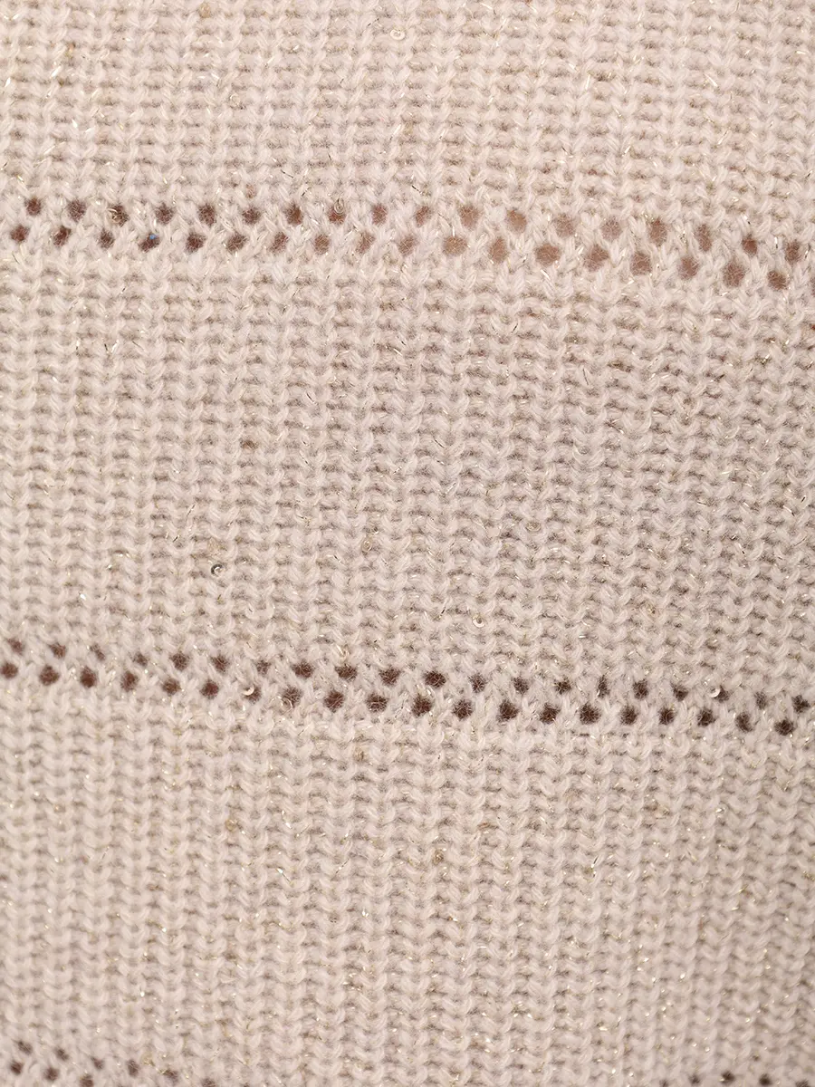 Джемпер из кашемира и шерсти BRUNELLO CUCINELLI MBM738200P C505 Бежевый  Фото 6