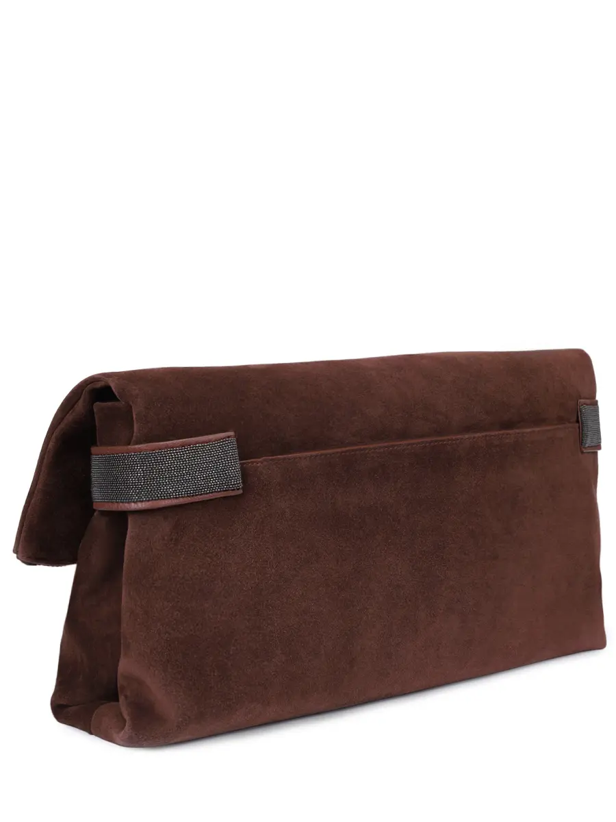 Сумка замшевая BRUNELLO CUCINELLI MBDLD2748P C4181 Бордовый  Фото 3