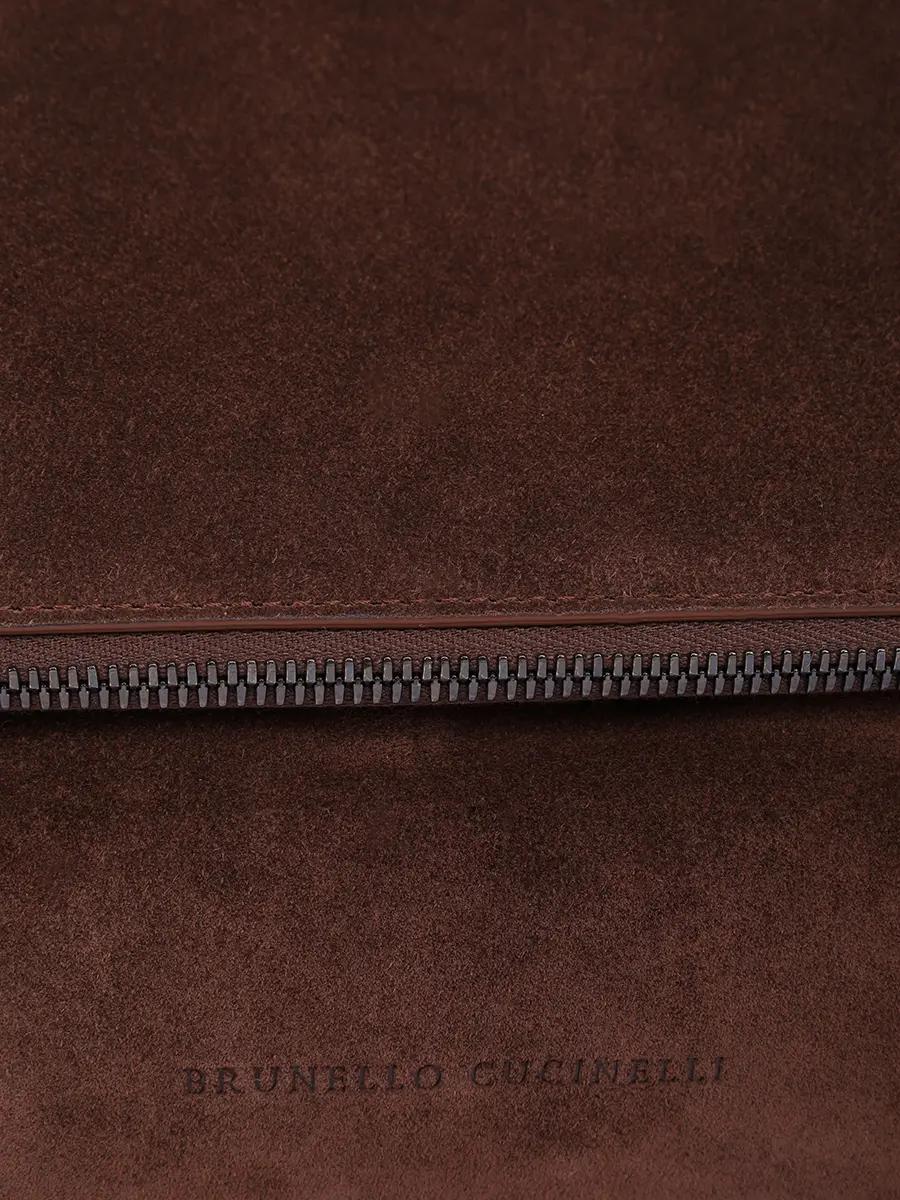 Сумка замшевая BRUNELLO CUCINELLI MBDLD2748P C4181 Бордовый  Фото 5