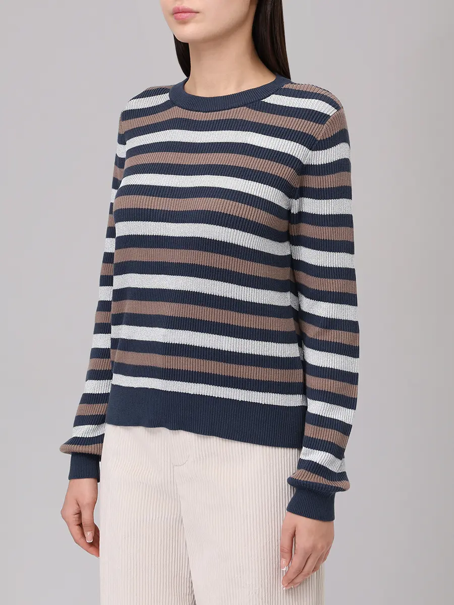 Джемпер хлопковый BRUNELLO CUCINELLI M19251500P CLR75 Синий  Фото 4