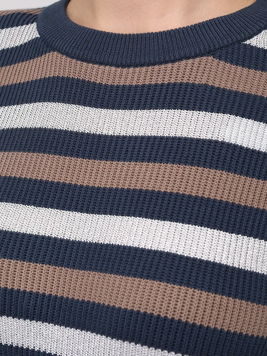 Джемпер хлопковый BRUNELLO CUCINELLI M19251500P CLR75 Синий  Фото 5