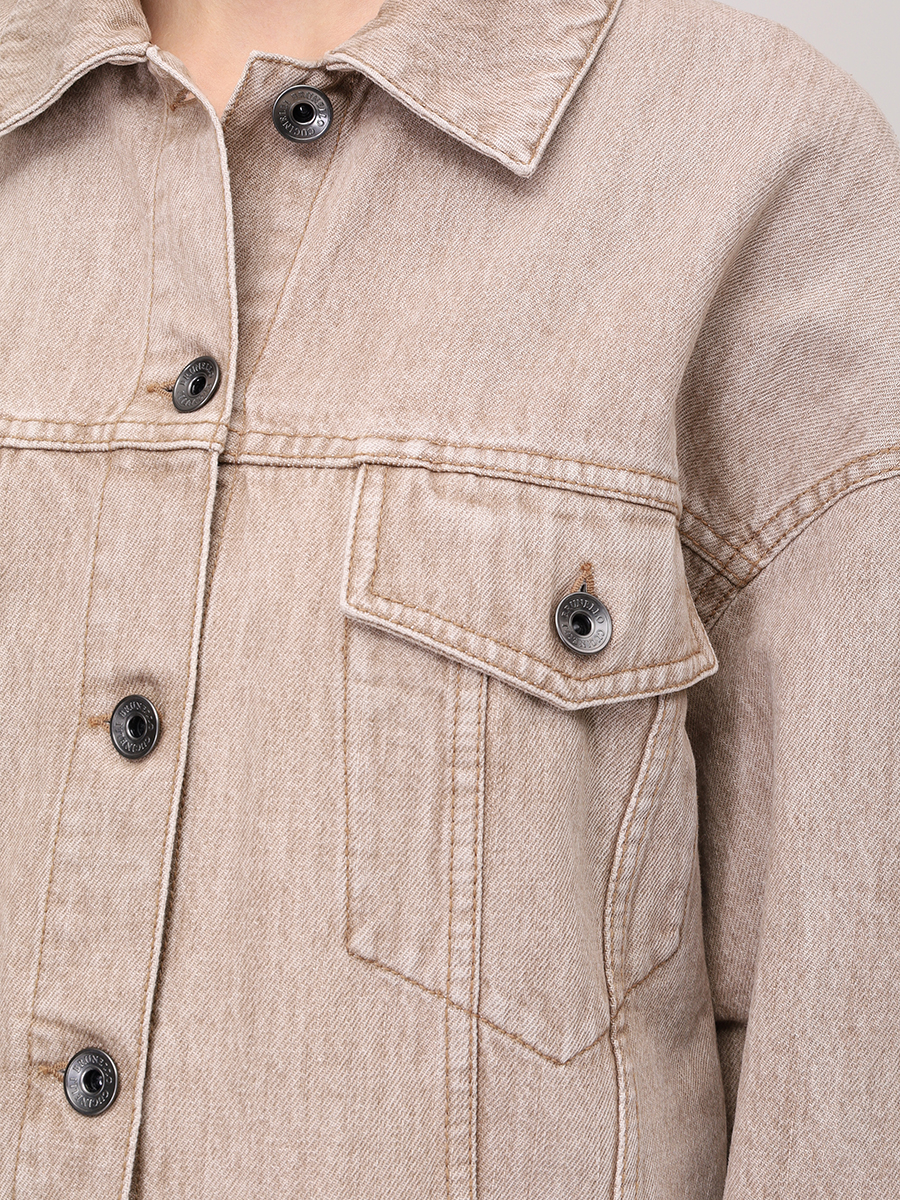 

Куртка джинсовая, Бежевый, MA0957983P C9037