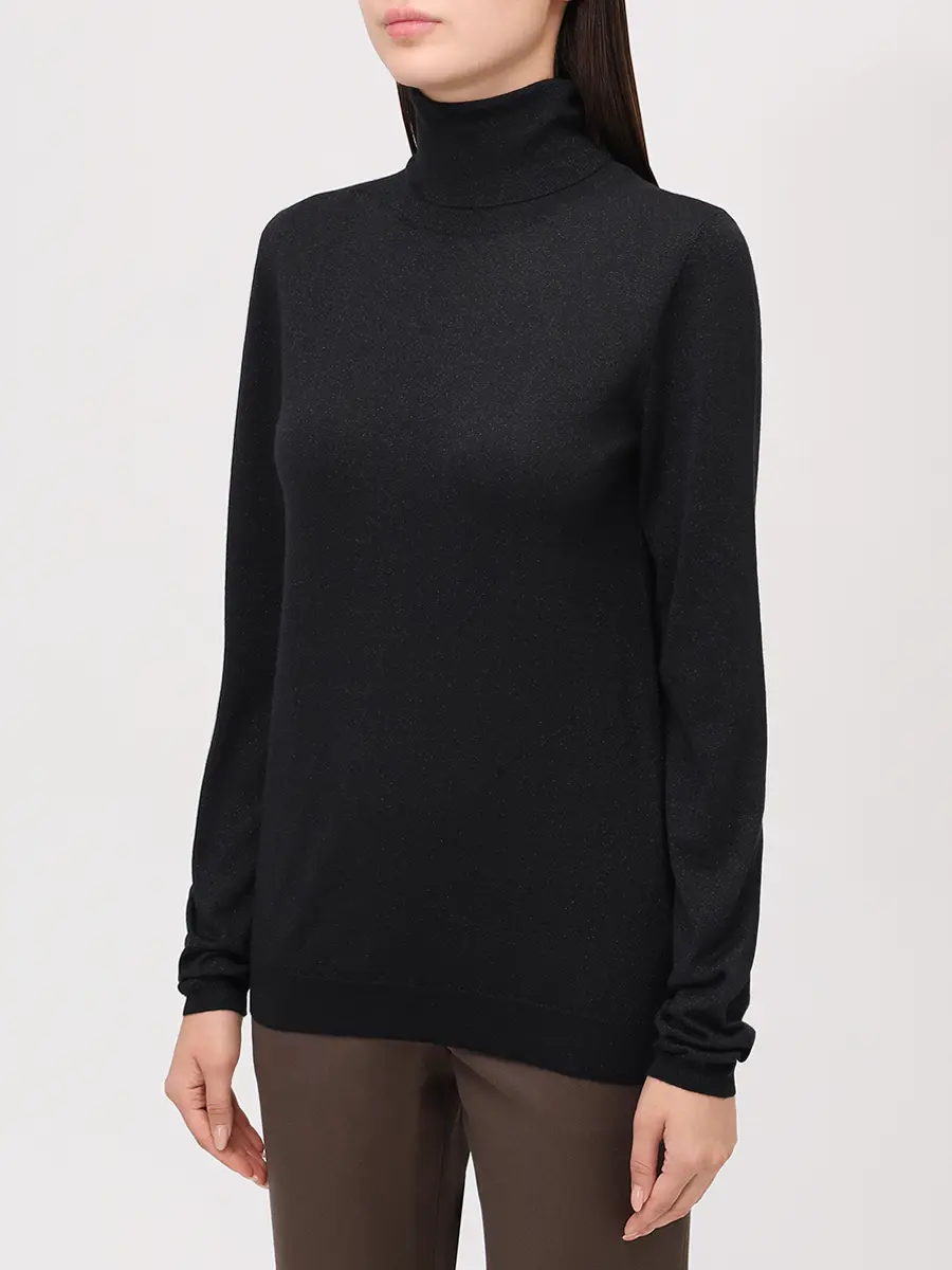 Водолазка кашемировая BRUNELLO CUCINELLI M41800063P C101 Черный  Фото 4